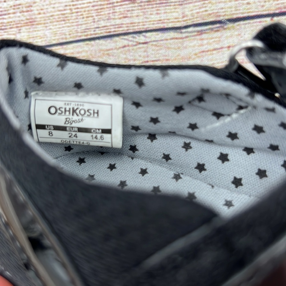 OshKosh Black Maryjanes Sz 8 - Picture 3 of 5